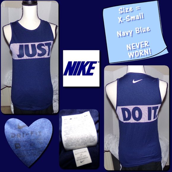 BOGO! NWOT!! Nike Just Do It Muscle Tank {L24} - Picture 1 of 3
